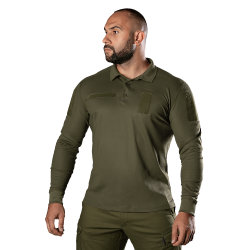 Поло Army ID Long CoolPass Pique LT Олива (8291), XS