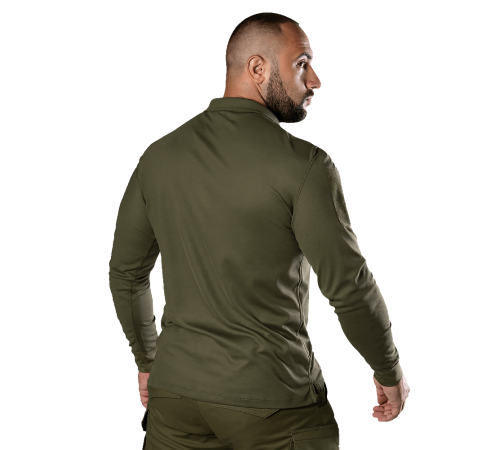 Поло Army ID Long CoolPass Pique LT Олива (8291), XL Поло Army ID Long CoolPass Pique LT Олива (8291), XL