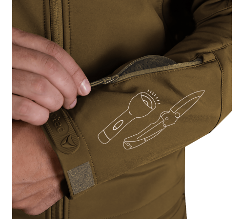 Куртка Phantom SoftShell Койот (7293), 3XL Куртка Phantom SoftShell Койот (7293), 3XL