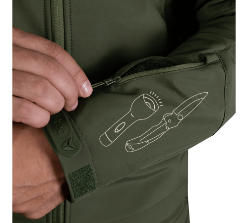 Куртка Phantom SoftShell Олива (7294), M Куртка Phantom SoftShell Олива (7294), M