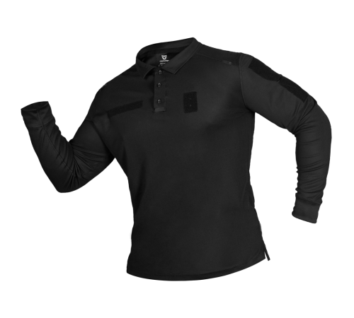 Поло Paladin Long LT CoolPass Pique Light Чорне (7367), L Поло Paladin Long LT CoolPass Pique Light Чорне (7367), L