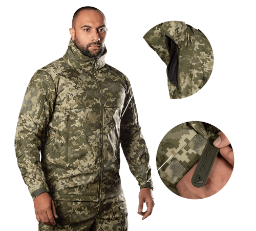 Куртка Phantom SoftShell Піксель (7290), L Куртка Phantom SoftShell Піксель (7290), L