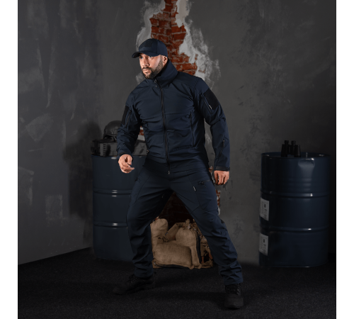 Куртка Phantom SoftShell Темно-синя (7292), L Куртка Phantom SoftShell Темно-синя (7292), L