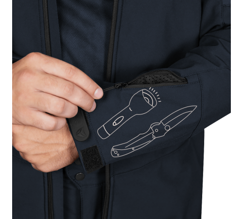Куртка Phantom SoftShell Темно-синя (7292), L Куртка Phantom SoftShell Темно-синя (7292), L