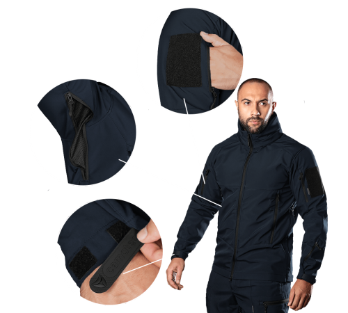 Куртка Phantom SoftShell Темно-синя (7292), L Куртка Phantom SoftShell Темно-синя (7292), L