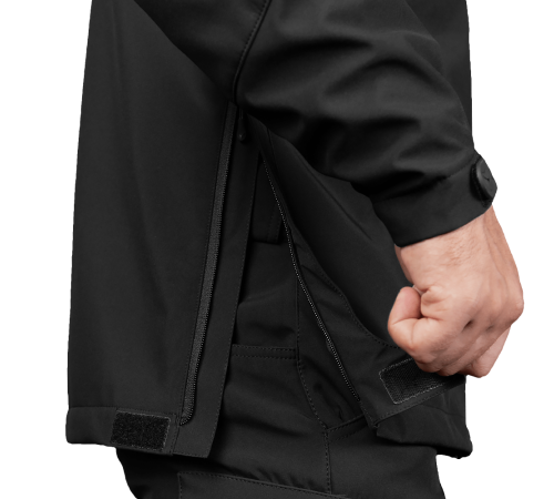 Куртка Phantom SoftShell Чорна (7287), S Куртка Phantom SoftShell Чорна (7287), S