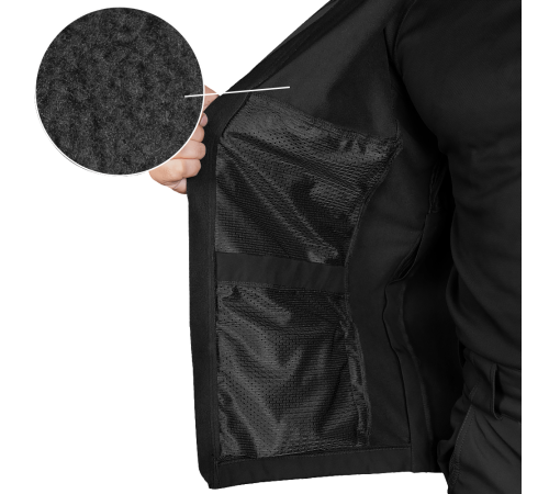 Куртка Phantom SoftShell Чорна (7287), S Куртка Phantom SoftShell Чорна (7287), S