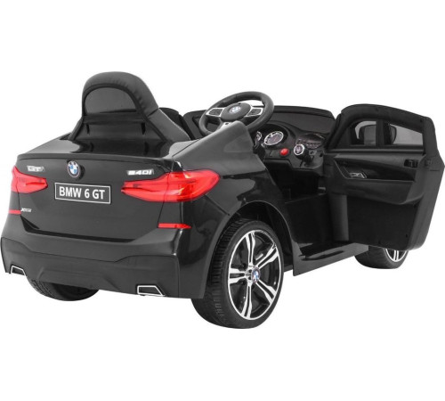 Дитяча акумуляторна машинка BMW 6 GT Чорна Дитяча акумуляторна машинка BMW 6 GT Чорна