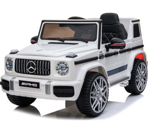 Дитяча акумуляторна машинка Mercedes AMG G63. Біла Дитяча акумуляторна машинка Mercedes AMG G63. Біла