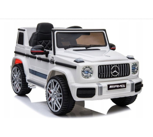 Дитяча акумуляторна машинка Mercedes AMG G63. Біла Дитяча акумуляторна машинка Mercedes AMG G63. Біла