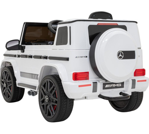 Дитяча акумуляторна машинка Mercedes AMG G63. Біла Дитяча акумуляторна машинка Mercedes AMG G63. Біла