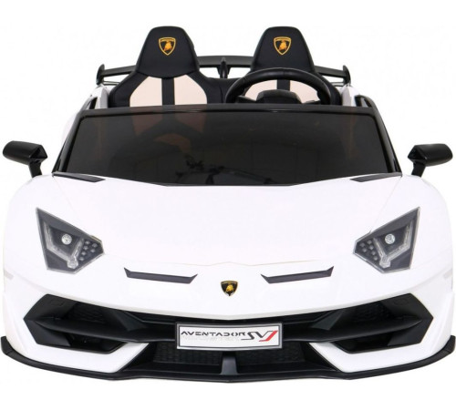 Дитяча акумуляторна машинка Lamborghini SVJ DRIFT Біла Дитяча акумуляторна машинка Lamborghini SVJ DRIFT Біла