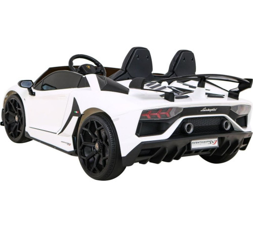 Дитяча акумуляторна машинка Lamborghini SVJ DRIFT Біла Дитяча акумуляторна машинка Lamborghini SVJ DRIFT Біла