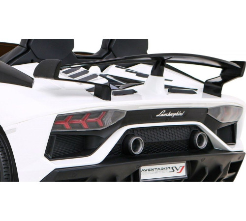 Дитяча акумуляторна машинка Lamborghini SVJ DRIFT Біла Дитяча акумуляторна машинка Lamborghini SVJ DRIFT Біла