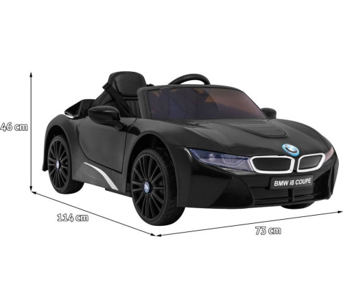 Дитяча акумуляторна машинка BMW I8 Lift Battery Car Чорна Дитяча акумуляторна машинка BMW I8 Lift Battery Car Чорна