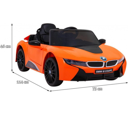 Дитяча акумуляторна машинка BMW I8 Lift Car Помаранчева Дитяча акумуляторна машинка BMW I8 Lift Car Помаранчева
