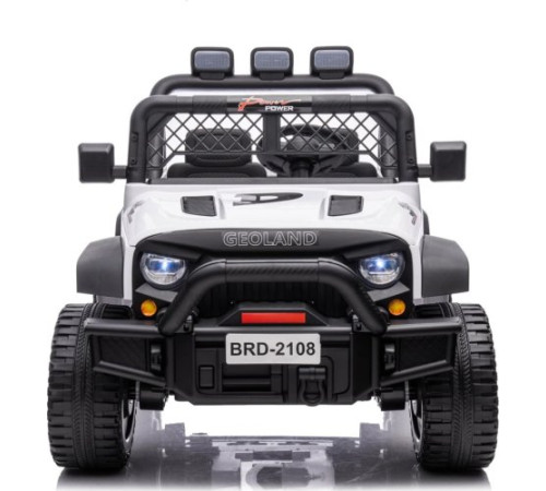 Дитячий акумуляторний позашляховик Geoland Power для 2 дітей Білий Дитячий акумуляторний позашляховик Geoland Power для 2 дітей Білий