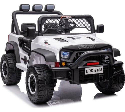 Дитячий акумуляторний позашляховик Geoland Power для 2 дітей Білий Дитячий акумуляторний позашляховик Geoland Power для 2 дітей Білий