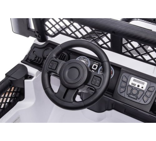 Дитячий акумуляторний позашляховик Geoland Power для 2 дітей Білий Дитячий акумуляторний позашляховик Geoland Power для 2 дітей Білий