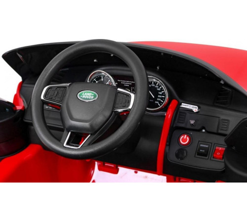 Дитяча акумуляторна машинка Land Rover Discovery Червона Дитяча акумуляторна машинка Land Rover Discovery Червона