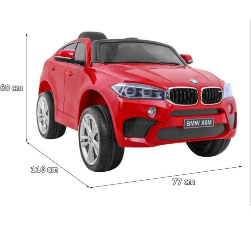 Дитяча акумуляторна машинка BMW X6M Червона Дитяча акумуляторна машинка BMW X6M Червона