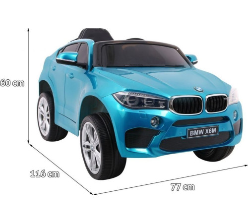 Дитяча акумуляторна машинка BMW X6M Синя Дитяча акумуляторна машинка BMW X6M Синя