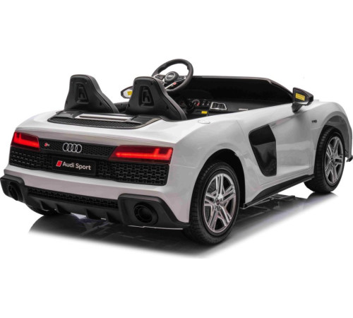 Дитяча акумуляторна машинка Audi Spyder R8 LIFT Біла