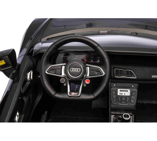 Дитяча акумуляторна машинка Audi Spyder R8 LIFT Чорна Дитяча акумуляторна машинка Audi Spyder R8 LIFT Чорна