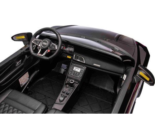 Дитяча акумуляторна машинка Audi Spyder R8 LIFT Чорна Дитяча акумуляторна машинка Audi Spyder R8 LIFT Чорна