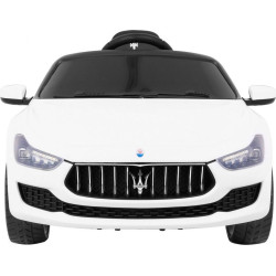 Дитяча акумуляторна машинка Maserati Ghibli Біла