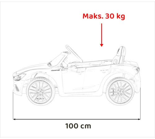 Дитяча акумуляторна машинка Maserati Ghibli на акумуляторі Червона Дитяча акумуляторна машинка Maserati Ghibli на акумуляторі Червона