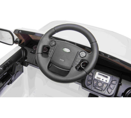 Дитяча акумуляторна машинка Land Rover Discovery Біла Дитяча акумуляторна машинка Land Rover Discovery Біла