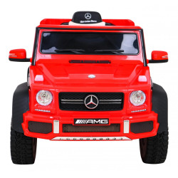 Дитяча акумуляторна машинка Mercedes G63 AMG Червона