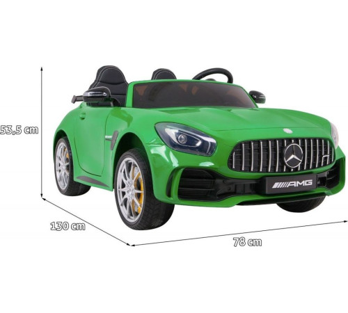Дитяча акумуляторна машинка Mercedes-Benz GT R Зелена Дитяча акумуляторна машинка Mercedes-Benz GT R Зелена