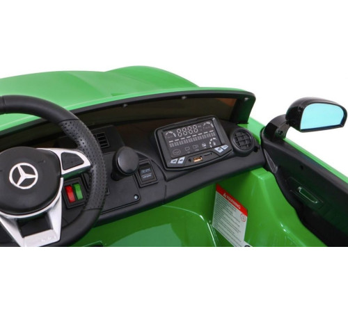 Дитяча акумуляторна машинка Mercedes-Benz GT R Зелена Дитяча акумуляторна машинка Mercedes-Benz GT R Зелена