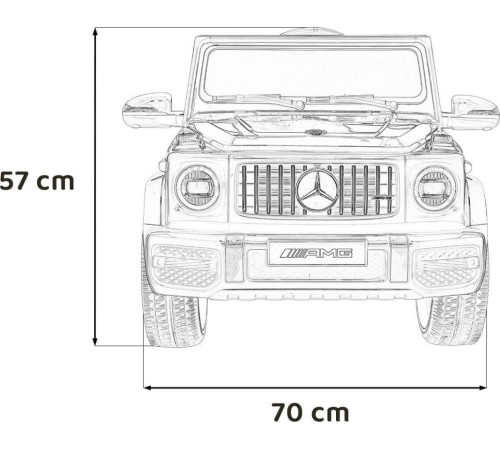 Дитяча акумуляторна машинка Mercedes AMG G63 Червона Дитяча акумуляторна машинка Mercedes AMG G63 Червона