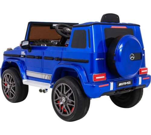 Дитяча акумуляторна машинка Mercedes AMG G63 Синя