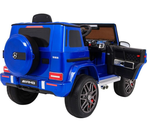 Дитяча акумуляторна машинка Mercedes AMG G63 Синя