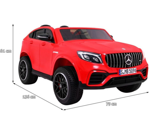 Дитяча акумуляторна машинка Mercedes GLC 63S Червона Дитяча акумуляторна машинка Mercedes GLC 63S Червона