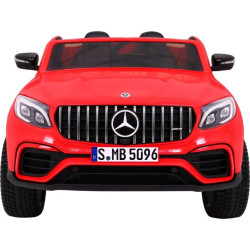 Дитяча акумуляторна машинка Mercedes GLC 63S Червона