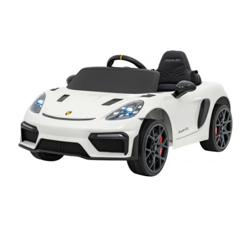 Дитяча акумуляторна машинка Porsche 718 Біла Дитяча акумуляторна машинка Porsche 718 Біла