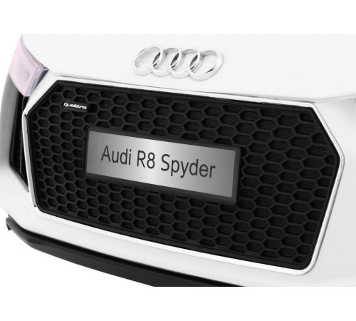 Дитяча акумуляторна машинка Audi R8 Spyder Біла Дитяча акумуляторна машинка Audi R8 Spyder Біла