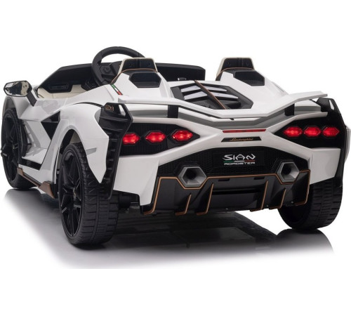 Дитяча акумуляторна машинка Lamborghini SIAN Біла