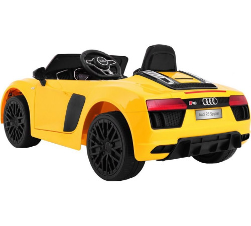 Дитяча акумуляторна машинка Audi R8 Spyder Жовта Дитяча акумуляторна машинка Audi R8 Spyder Жовта