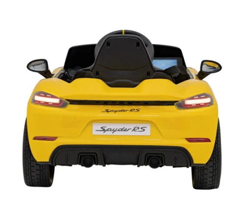 Дитяча акумуляторна машинка Porsche 718 Жовта Дитяча акумуляторна машинка Porsche 718 Жовта