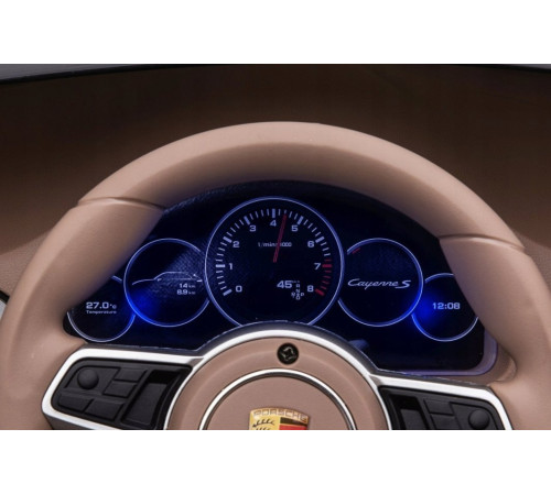 Дитяча акумуляторна машинка Porsche Cayenne S Чорна