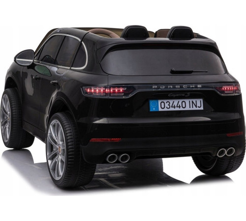 Дитяча акумуляторна машинка Porsche Cayenne S Чорна