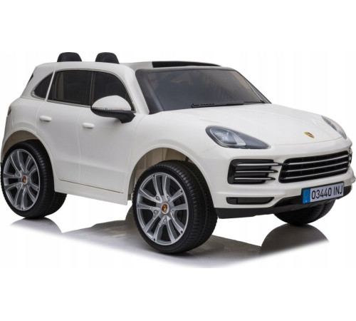 Дитяча акумуляторна машинка Porsche Cayenne S Біла Дитяча акумуляторна машинка Porsche Cayenne S Біла