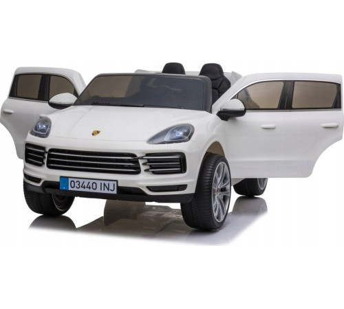 Дитяча акумуляторна машинка Porsche Cayenne S Біла Дитяча акумуляторна машинка Porsche Cayenne S Біла