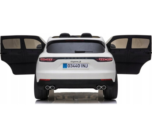 Дитяча акумуляторна машинка Porsche Cayenne S Біла Дитяча акумуляторна машинка Porsche Cayenne S Біла